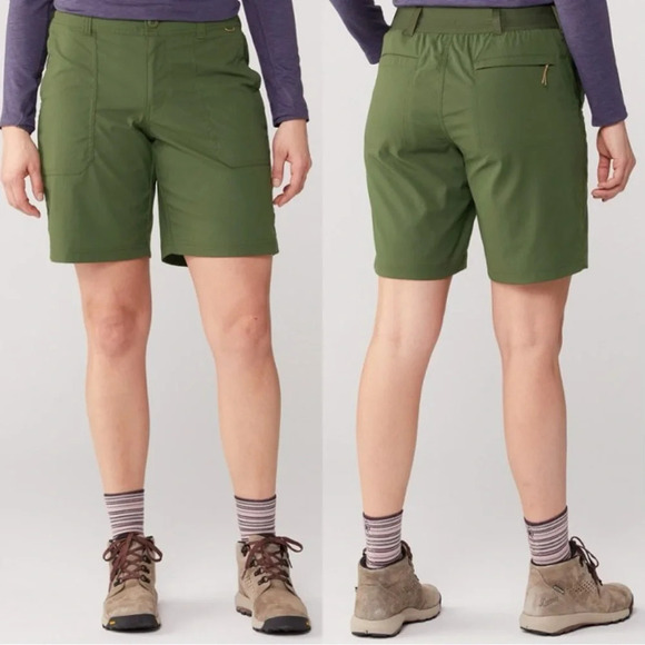 REI Co.op Women’s Sahara Bermuda Shorts Outdoor UPF 50+ in Shaded Olive Size 6 - Picture 1 of 16